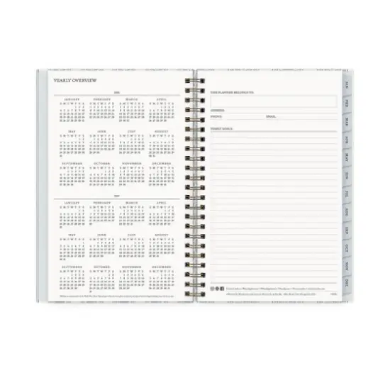 Morris & Co. by Blue Sky 5"x8" 2026&nbsp;Weekly/Monthly Wirebound Planner Hardcover Fruit Stripe Slate image {7}