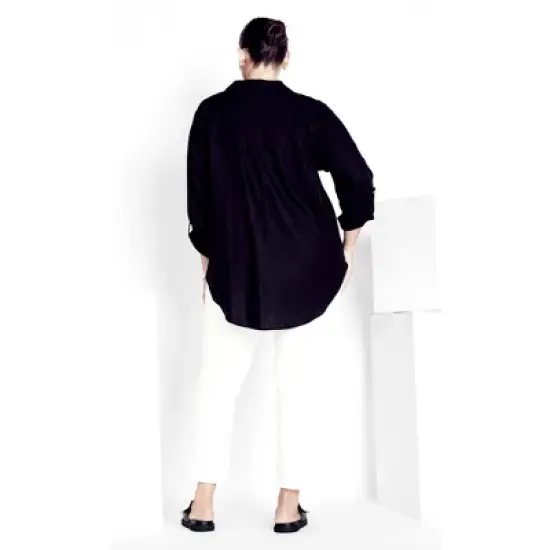 Women's Plus Size Butter Denim Pull On Jean White - average | AVENUE image {1}