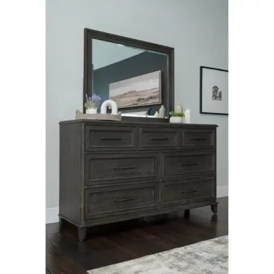 5pc Cindi Sleigh Bedroom Set Gray - Abbyson Living image {6}