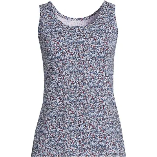Lands' End Women's Tall Cotton Tank Top image {18}