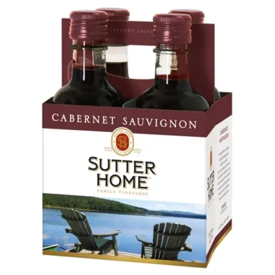 Sutter Home Cabernet Sauvignon Red Wine - 4pk/187ml Bottles image {6}