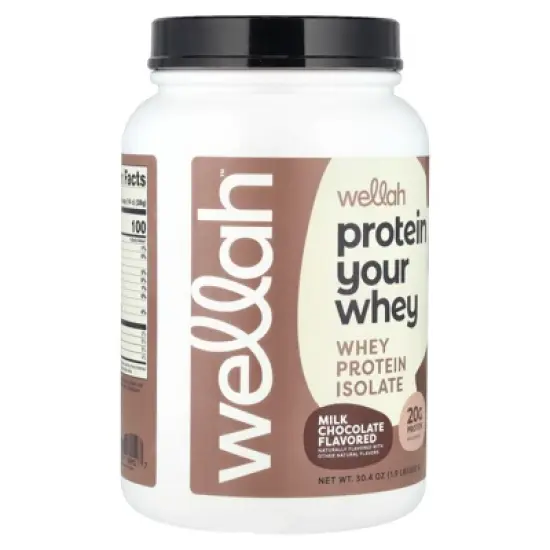 Wellah Protein Your Whey, Whey Protein Isolate, Milk Chocolate, 1.9 lb (852 g) image {2}
