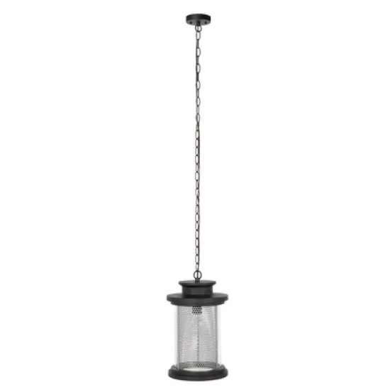 Queren 9.25" Outdoor Pendant - PLT7025 - Black - Safavieh image {4}