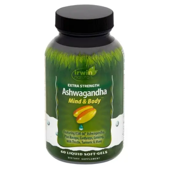 Irwin Naturals Ashwagandha Softgels - 60ct image {1}