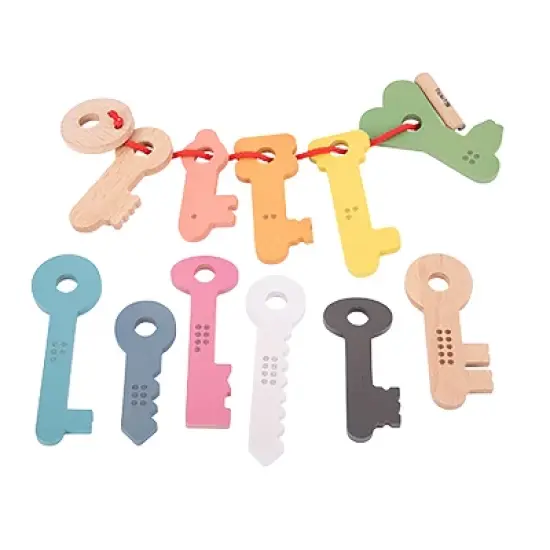 Tickit Rainbow Wooden Keys, Set of 11 image {4}
