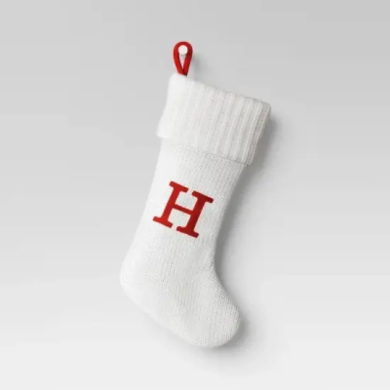 Knit Monogram Christmas Stocking White - Wondershop&trade; image {10}