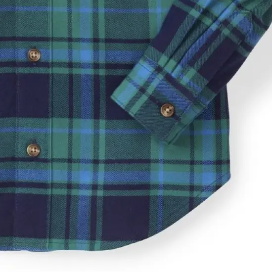 Hope & Henry Boys' Flannel Button Down Shirt, Infant image {3}
