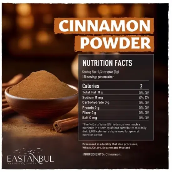 Eastanbul Cinnamon Powder, Ground Cinnamon Powder, AKA Canela en Polvo, 6.4oz image {8}