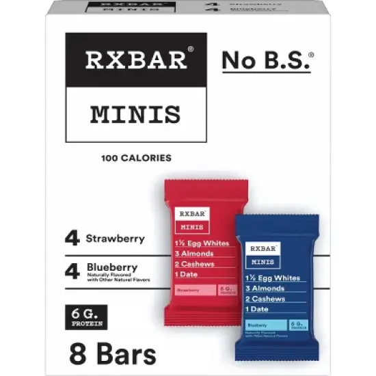 RXBAR Mini Blueberry & Strawberry Protein Bars - 7.36oz/8ct image {9}