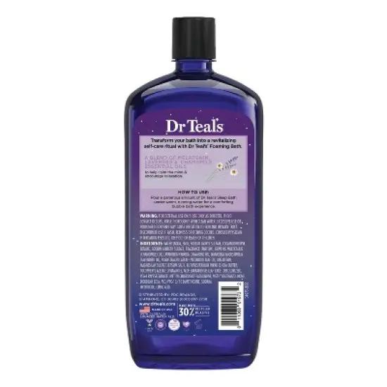 Dr Teal's Sleep Foaming Bath with Melatonin & Essential Oils - 34 fl oz image {1}