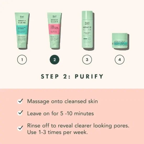 Rael Miracle Clear Pore Purifying Kaolin Clay Face Mask - 3.4 fl oz image {7}