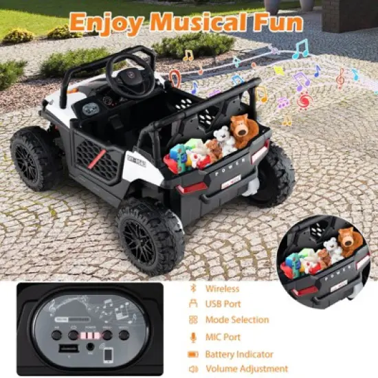 Infans 12V Kids Ride on Truck w/Parental Remote 3 Speeds & Reverse Forward Function image {5}