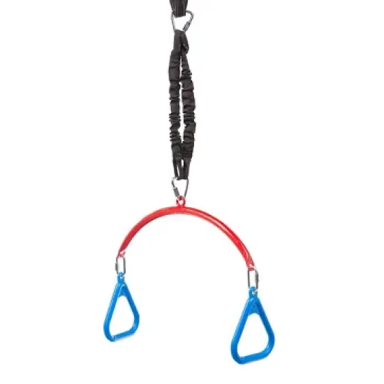 HearthSong - 2-in-1 BungeeBounce Tree Swing for Kids with Hanging Rings, 64"L x 24"W, Holds Up To 115 lbs. image {3}