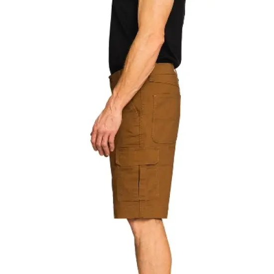 Full Blue Men's Performance Stretch Duck Canvas Cargo Short image {6}