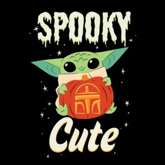 Women's Star Wars The Mandalorian Halloween Grogu Spooky Cute Pumpkin T-Shirt image {1}