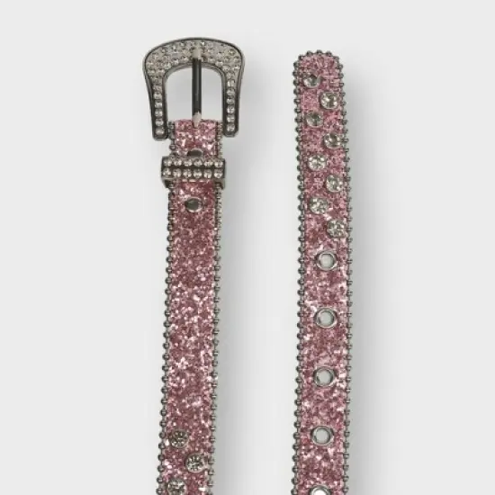 A Little Obsessed Girl's Western Rhinestone Belt &ndash; Size 6-12 (Waist Size 18"-22") for Youth image {1}