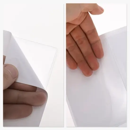 Vertical Label Holder 6.3"x4.53" Clear 20 Pcs image {4}