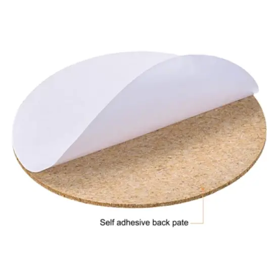 Unique Bargains Cork Durable Heat Resistant Round Coasters for Tableware image {3}