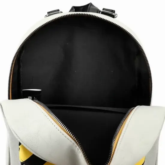 Jurassic Park Dinosaur Movie Logo Caution Tape Grey Mini Backpack image {5}