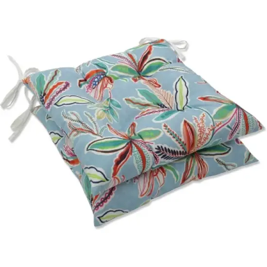 Outdoor/Indoor Tufted Seat Cushions Sunny Daze - Pillow Perfect image {6}