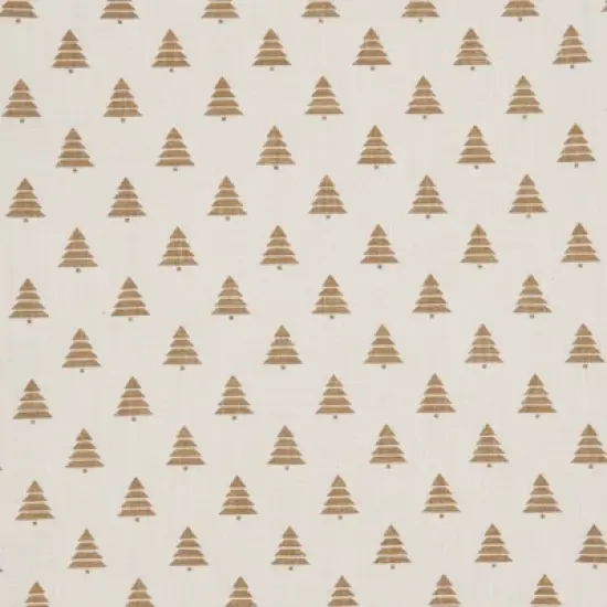 Saro Lifestyle Christmas Trees Runner, Gold, 14" x 72" image {2}