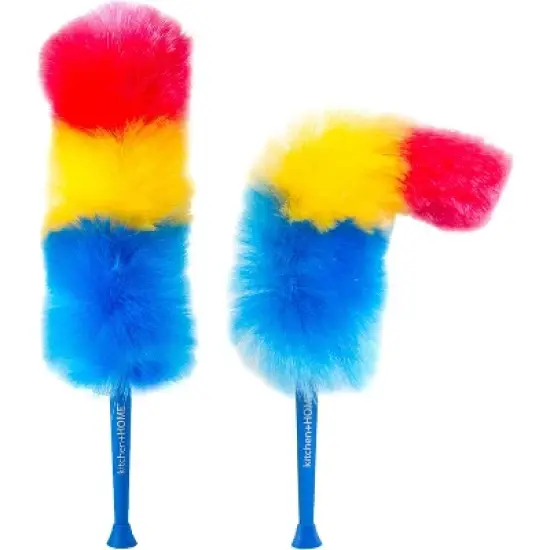Kitchen + Home Rainbow Static Duster - 23" Electrostatic Feather Duster image {1}
