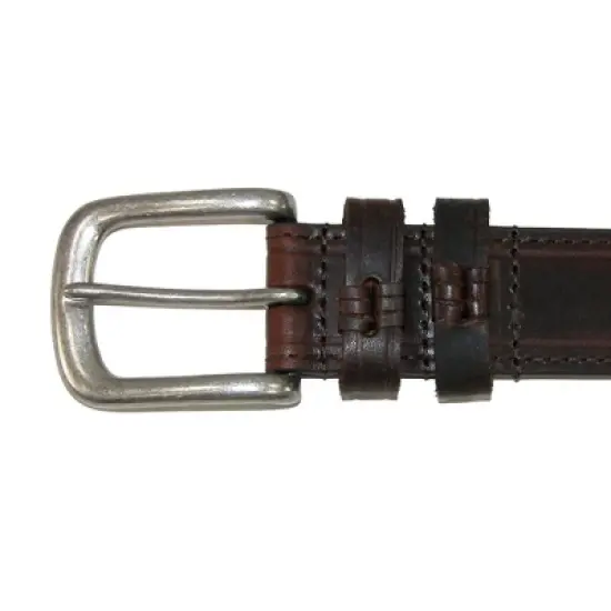 Danbury Men's Big & Tall Leather Belt with Double Loops image {2}