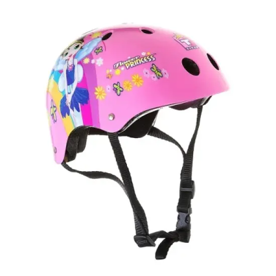 Titan Girl's Flower Princess BMX Bike for 4-9 Years with Training Wheels 16 Inch Kids Bicycle with Protective Elbow Knee Pads and a Helmet, Pink image {4}