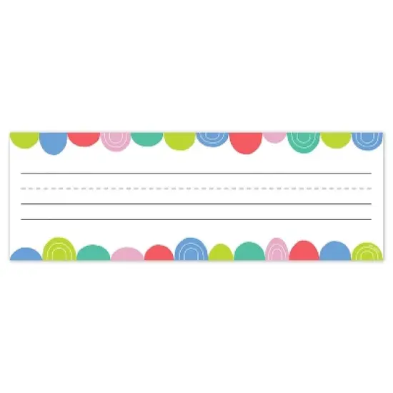 Creative Teaching Press Rainbow Drops Name Plates, 9-1/2" x 3-1/4", 36 Per Pack, 6 Packs image {1}