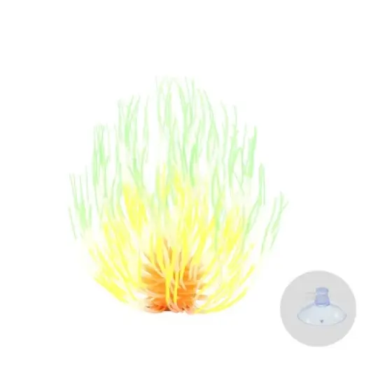 Unique Bargains Silicone Simulation Coral Fireworks Flower Fish Tank Aquarium Decoration 1.18"x16.54" 1 Pc image {5}