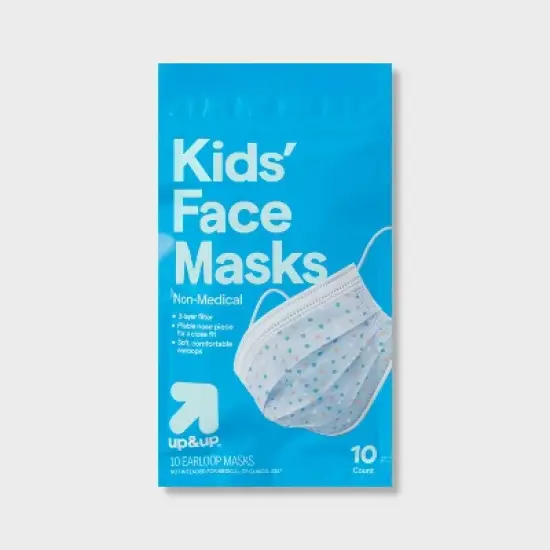 Kids' Non-Medical Face Mask - 10ct - up&up&trade; image {3}