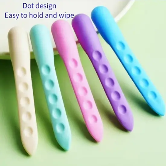HTUTWOO 5 Pcs Pen-Shaped Eraser, Grip Cute Erasers, Erasers for Pencils, Art Eraser for Drawing, Office, School Supplies & Back to School image {6}