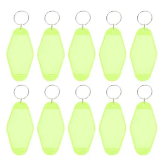 Unique Bargains Blank Vintage Motel Hotel Keychains Key Tag 10 Pcs image {9}