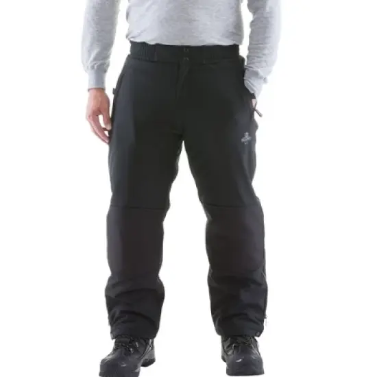 RefrigiWear Men's Warm Water-Resistant Softshell Pants with Micro-Fleece Lining image {4}