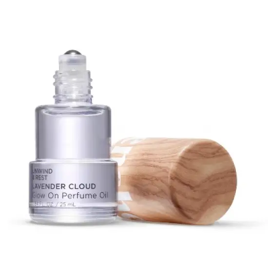 Being Frenshe Glow On Roll-On Fragrance with Essential Oils - Floral Lavender Cloud - 0.84 fl oz image {1}