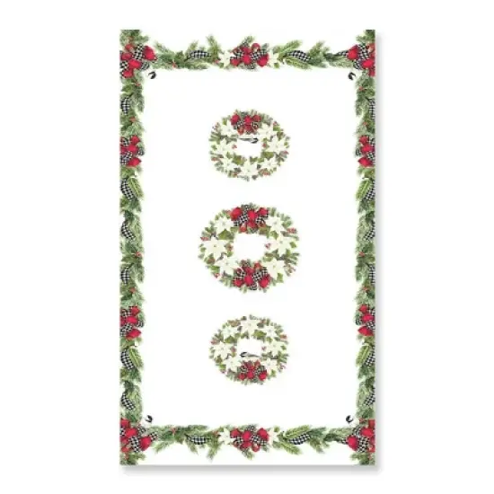 Laural Home Christmas Trimmings Rectangle Tablecloth image {1}