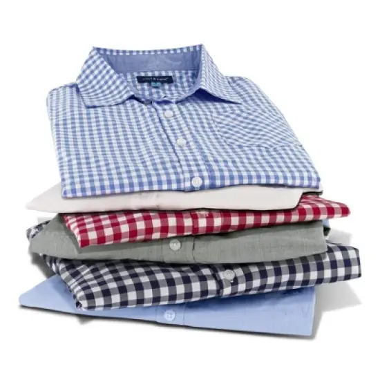 Andy & Evan Kids Grey Chambray Button Down Shirt, Size 7Y image {4}