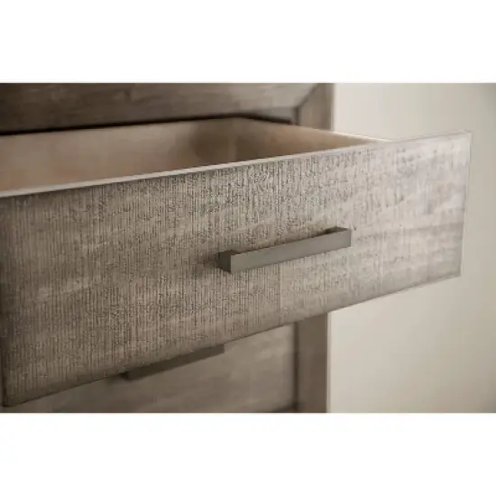 6pc Aurora Mid-Century Gray Bedroom Set with Upholstered Bed - Abbyson Living image {12}