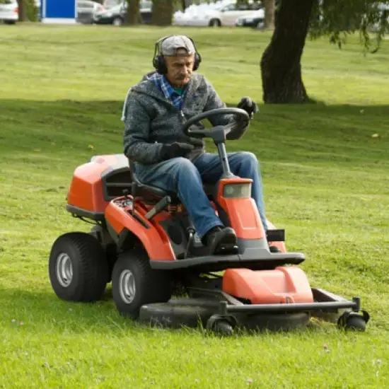 VEVOR Lawn Mower Tires with Rim, 20x8-8" Tubeless Tractor Tires, 2-Pack Tire and Wheel Assembly, S-Turf Pneumatic Tires with 3.5" Offset Hub, Black image {1}