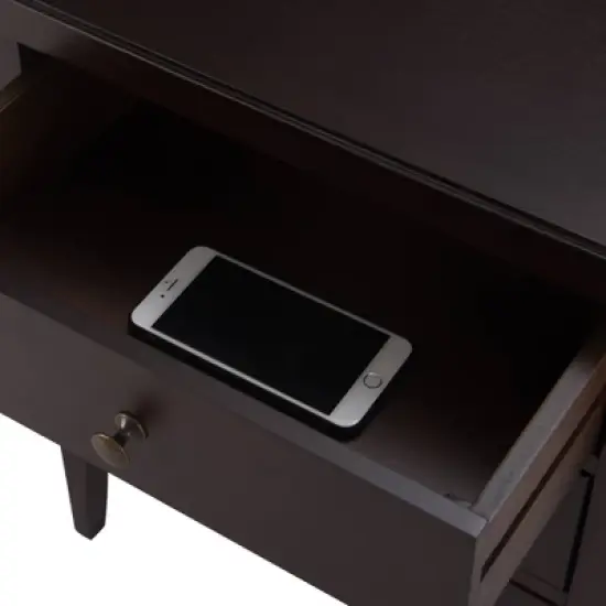 Finley Solid Wood 3 Drawer Nightstand - ClickDecor image {4}