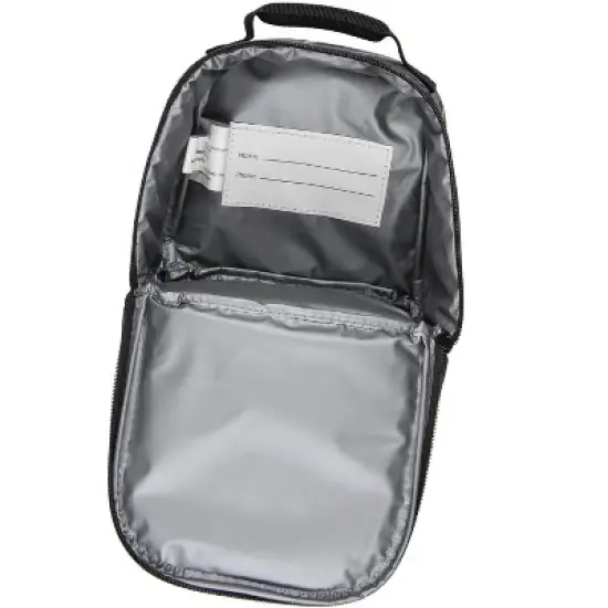 Monster Jam Grave Digger Megalodon Pirate's Curse Dual Compartment Lunch Box Bag Black image {4}