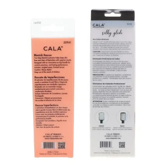 CALA Rose Gold Blemish Rescue Kit 2 pc & Silky Glide Pro Callus Remover Black Combo Pack image {3}