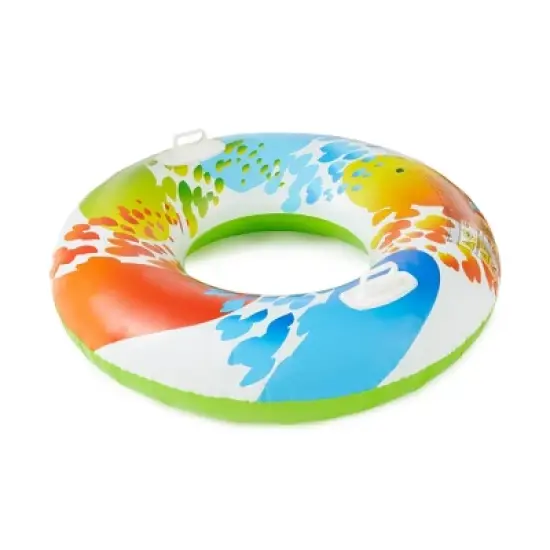 Intex 58202EP Inflatable 48" Color Whirl Tube Swimming Pool Raft with Handles image {1}