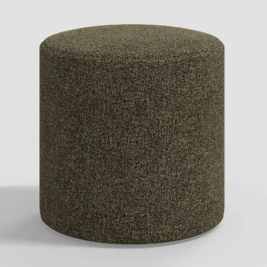 Round Thalia Ottoman in Tweed - Skyline Furniture image {3}