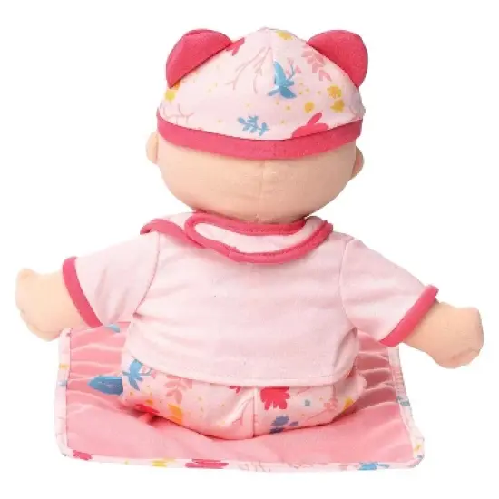 Manhattan Toy Baby Stella Welcome Baby 6 Piece Bringing Home Baby Doll Set with Hat, Bib, Onesie, Cardigan, Magnetic Pacifier and Blanket image {5}