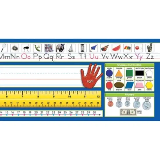 North Star Teacher Resources Primary Traditional Manuscript Counting 1-120 Desk Plates, Pack of 36 image {2}