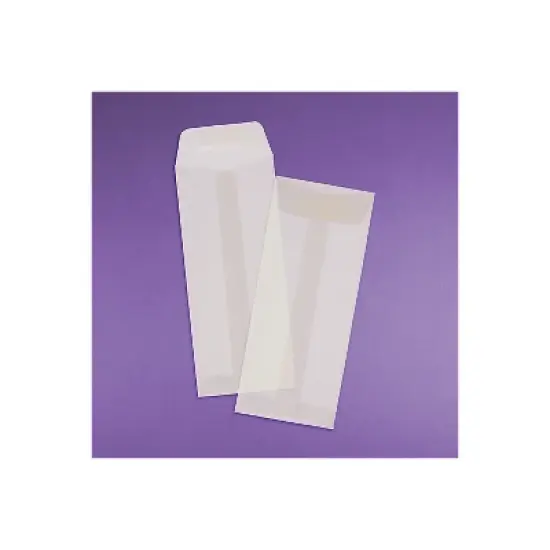 JAM Paper #10 Policy Business Translucent Vellum Envelopes 4.125 x 9.5 Clear 900828258I image {3}