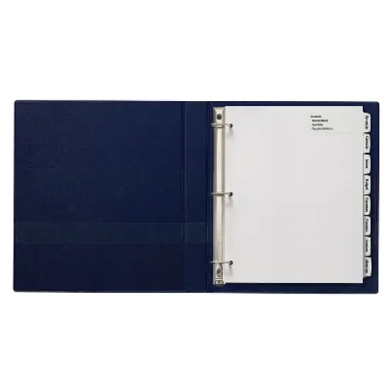 Avery Easy Peel Lrg Tab Dividers 8-Tab 4/PK White 14439 image {3}