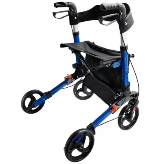 Topteng Four Wheel Walker Rollator with Adjustable Seat image {1}