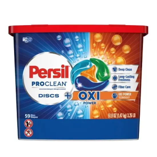 Persil Oxi Unit Dose Laundry Detergent Pacs - 59ct/51.9oz image {1}